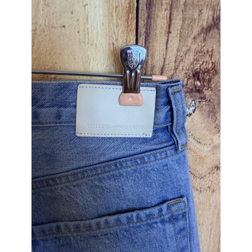 Citizens of Humanity High Rise Wide Legged Raw Hem Button Fly Jeans Size 27 - Picture 5 of 12